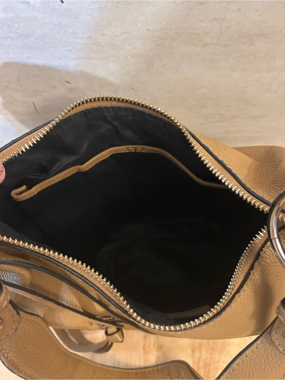 Tahari Pebbled leather hobo-style shoulder bag